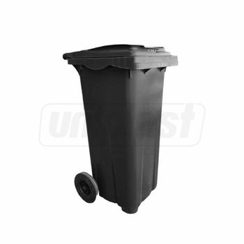 купить Бак мусорный 240 л (HDPE) на колесах (черный) UNIPLAST TR в Кишинёве 