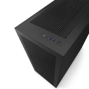 Case ATX NZXT H7 Flow, 2xUSB 3.2, 1xType-C, 2x120mm, Tempered Glass, Mesh Freont, Black 