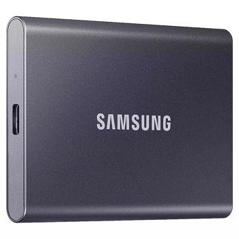 SSD extern 1TB Samsung Portable SSD T7 MU-PC1T0T/WW External SSD, Black, Read 1050 MB/s, Write 1000 MB/s, Shock Resistance, USB 3.2 Gen.2 (SSD extern/внешний SSD)