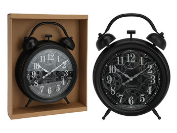 Часы-будильник с арабскими цифрами D30cm, прозрачный механиз 