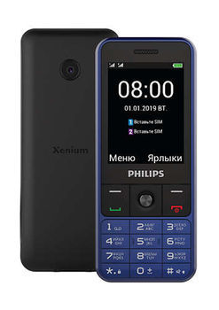 Philips E182 Dual Sim,Blue 