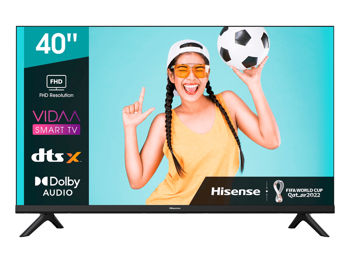 40" LED TV Hisense 40A4BG, Black (1920x1080 FHD, SMART TV, PCI 900Hz, DVB-T/T2/C/S2) 