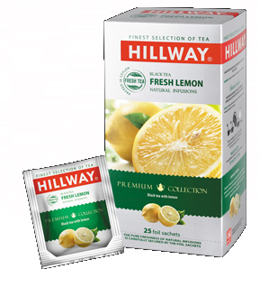 Ceai negru Hillway cu lemon 25x1.5g 