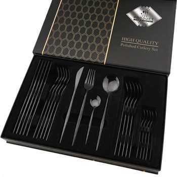 Tacămuri miscellaneous Product Polished Cutlery Graphite 24pcs