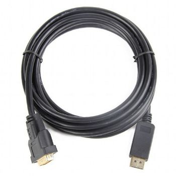 Cable  DP to DVI 3.0m, Cablexpert, "CC-DPM-DVIM-3M", Black 