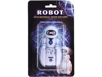 Игрушка Робот свет и звук 11X6X5.5cm, батарейки не входят 