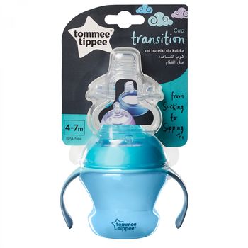 Cană de tranziție Tommee Tippee (4-7 luni), albastru, 150ml 