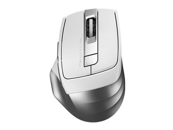 Wireless Mouse A4Tech FB35, Optical, 1000-2000 dpi, 6 buttons, Ergonomic, 1xAA, BT+2.4Ghz, White,USB 