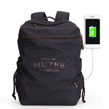 купить Рюкзак Muzee ME1189,для ноутбука 14", с USB портом, фиолетовый в Кишинёве 