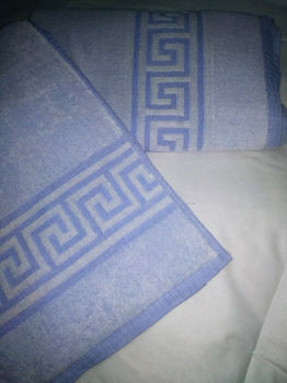 Полотенце банное 81*160 Речицкий текстиль, Беларусь (голубой) 