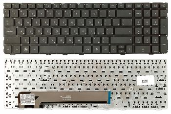 Keyboard HP ProBook 4530s 4535s 4730s 4735s w/o frame "ENTER"-small ENG/RU Black