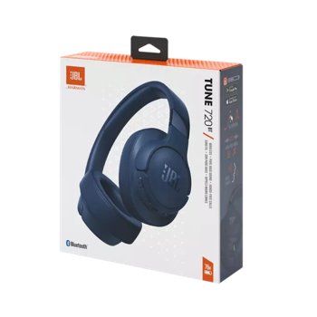 Headphones  Bluetooth  JBL T720BT, Blue, Over-ear, Pure Bass Sound 