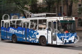 купить Полное брендирование троллейбуса в Кишинёве 