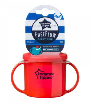 Чашка-непрливайка Tommee Tippee Freeflow First Cup (4+ мес.), 190 мл 