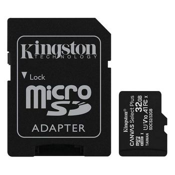 .32GB MicroSD (Class 10) UHS-I (U1) +SD adapter, Kingston Canvas Select+ "SDCS2/32GB" (R:100MB/s) 