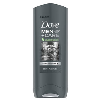 Гель для душа Dove Men Care Charcoal+Clay, 250 мл 