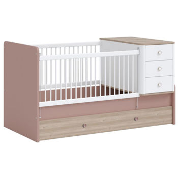 Pătuț Pereflex Pat Transformer Bono Roz