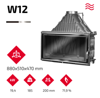 Каминная топка KAWMET W12 19,4 kW 