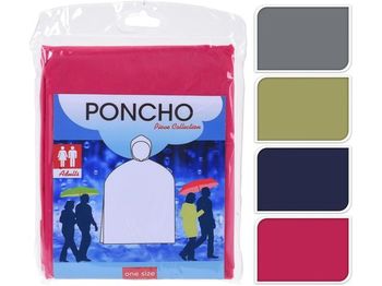 Pelerina de ploaie "poncho" 132X101сm, diverse culori 