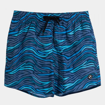 Pantaloni scurți de baie JOMA - PARTY SWIM SHORTS NAVY BLUE TURQUOISE 