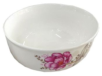 Salatiera din ceramica 15.5cm flori roz 