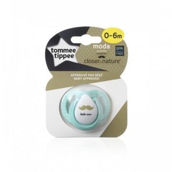 купить Tommee Tippee пустышка силиконовая Moda Boy, 0-6 мес. 1шт в Кишинёве 