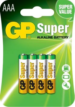 купить Батарейка GP Super AAA 1.5V 24AETA21-2GSB4(4 шт.блистер) в Кишинёве 
