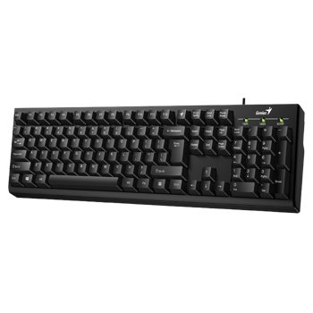 Keyboard Genius Smart KB-100, Classic, Customizable Function Keys, 1.5m, Black, USB 