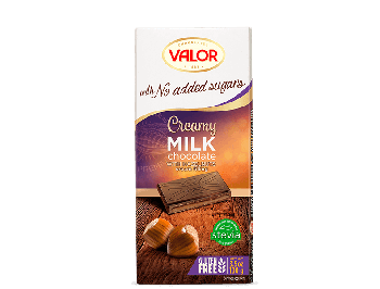 Шоколад Valor молочный с ореховым кремом 100г 
