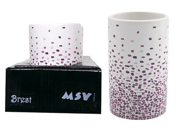 Pahar  pentru periute de dinti MSV Brest "Puncte rosii",  din ceramică 