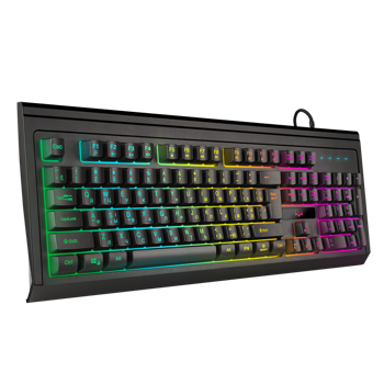 Gaming Keyboard SVEN KB-G8400, 12 Fn keys, Macro, RGB, Braided cable, 1.8m, Black, USB 