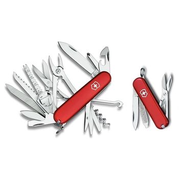 купить Два ножа Duo Giftbox 1.8802 SwissChamps, Clasic Range, 91 мм, красный в Кишинёве 
