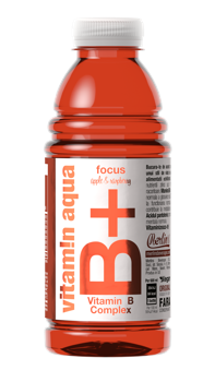 Vitamin aqua B+ apple & raspberry, 0,6 L 