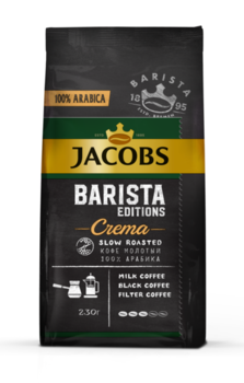 Кофе молотый Jacobs Barista Editions Crema, 230г 