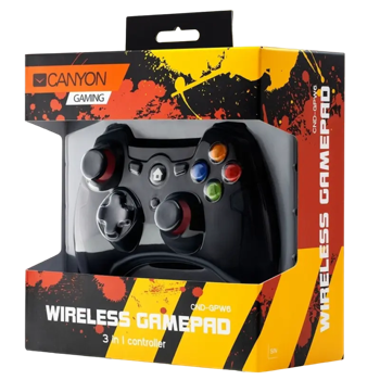 Gamepad Canyon GPW6 3-IN-1, Black 