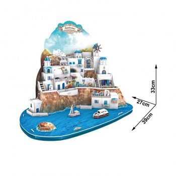 купить CubicFun пазл 3D Santorini Island в Кишинёве 