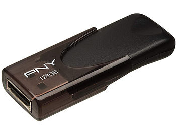 128GB USB Flash Drive PNY Attache 4 3.1, Black, USB 3.1, FD128ATT431KK-EF (memorie portabila Flash USB/внешний накопитель флеш память USB)