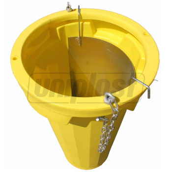 купить Секция мусоропровода -1060mm, с цепью (цвет: желтый)  Tekcnoplast в Кишинёве 