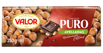 Шоколад Valor темный с фундуком  250г 