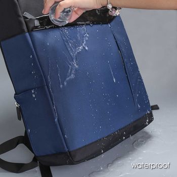 купить Pюкзак Aoking SN77282-10 для ноутбука 16", водонепроницаемый, тёмно-cиний в Кишинёве 