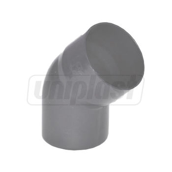 cumpără Cot burlan PVC D. 80 x 45° (gri) CL45080N  FIRST PLAST în Chișinău 