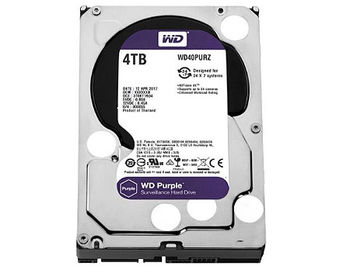 Жесткий диск 3.5" HDD 4TB Western Digital Purple (Surveillance HDD) WD40PURZ, 5400 rpm, SATA3 6GB/s, 64MB (hard disk intern HDD/внутренний жесткий диск HDD)