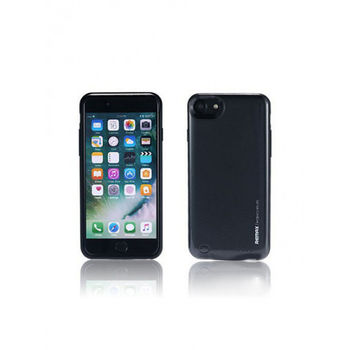 Remax iPhone SE 2020/8/7, Husa baterie, 2400 mAh, Black 