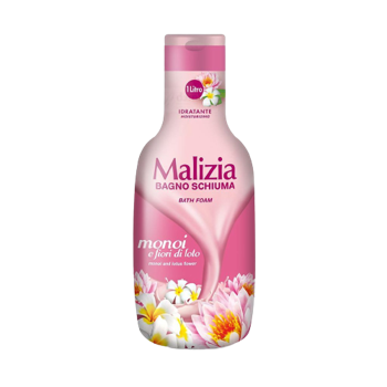 Гель-пена для душа и ванны Malizia цветок лотуса 1л 