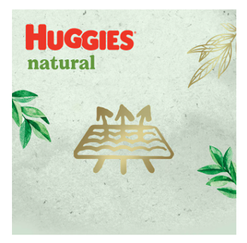 Scutece-chiloţel Huggies Natural 4  (9-14 kg)  44buc. 