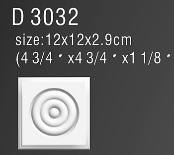 D3032 ( 12 x 12 x 2.9 cm.) 