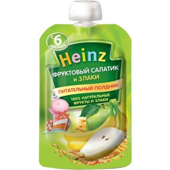 купить Heinz пюре фруктовый салат и злаки с 6 мес. 90г в Кишинёве 