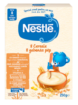 Terci Nestle 8 cereale, fără lapte, (12+), 250 g 