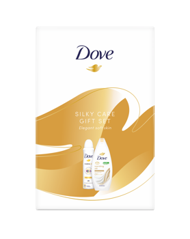 Подарочный набор DOVE WOMEN SILKY Gift (Гель для душа 250 мл + Дезодорант 150 мл) 2023 