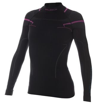 купить Лонгслив термо Brubeck LS13100A THERMO women's sweatshirt black/pink в Кишинёве 